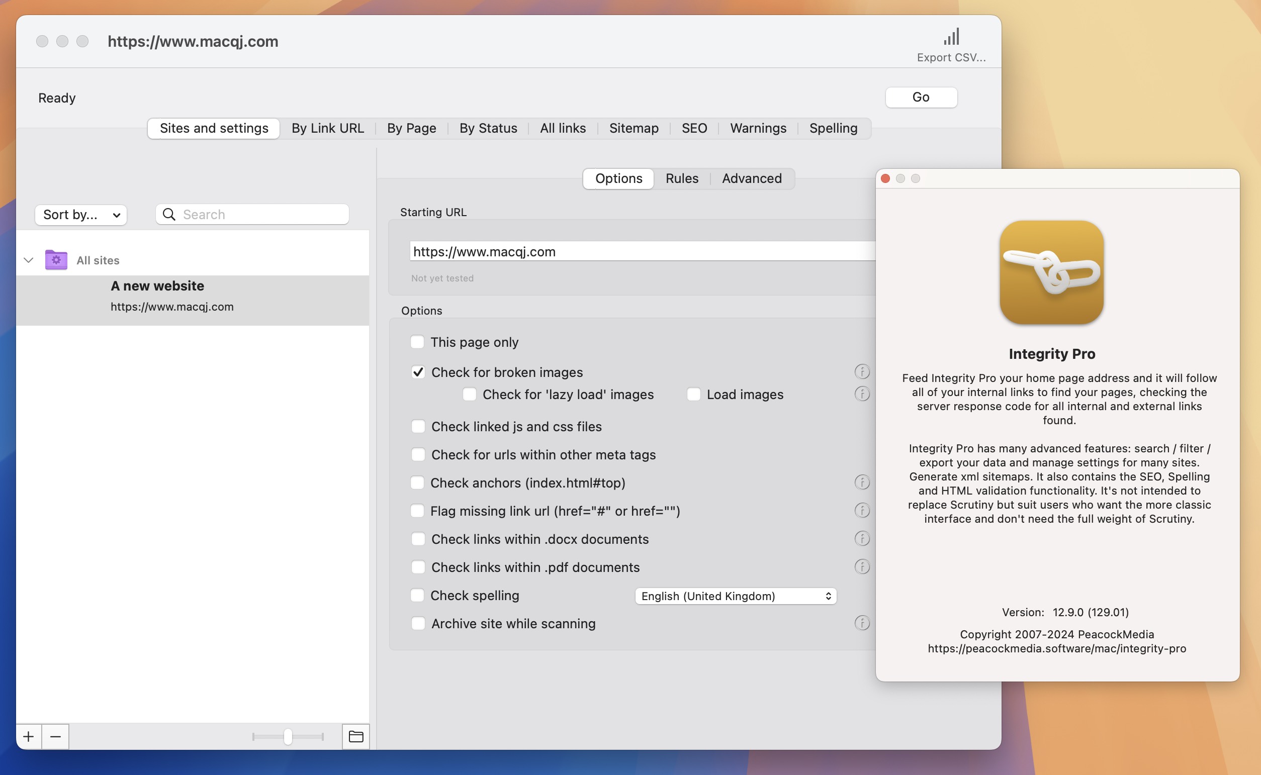 Integrity Pro for Mac v12.9.0 网站死链接清理工具-1