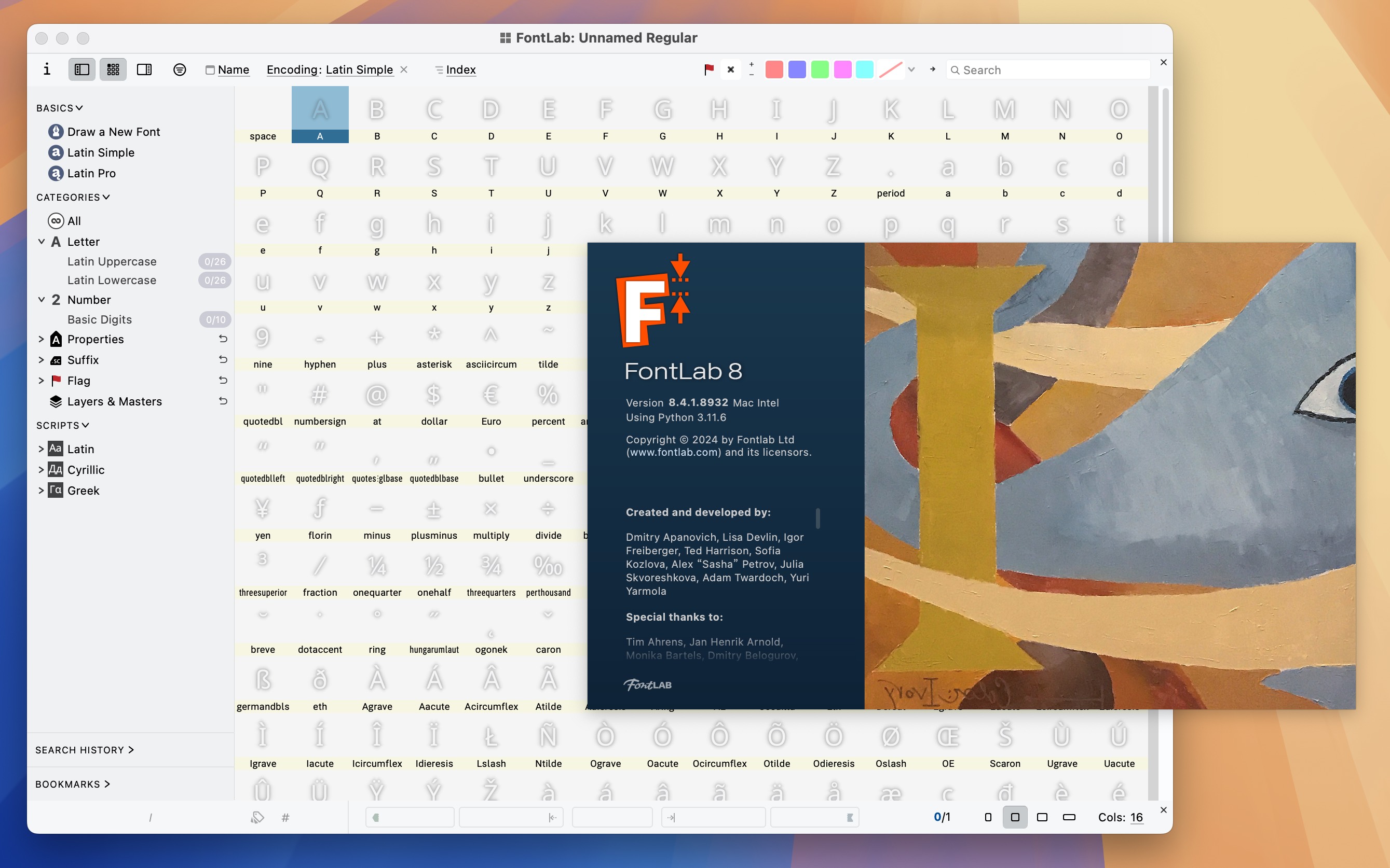 FontLab 8 for Mac v8.4.1.8932 字体设计编辑软件-1