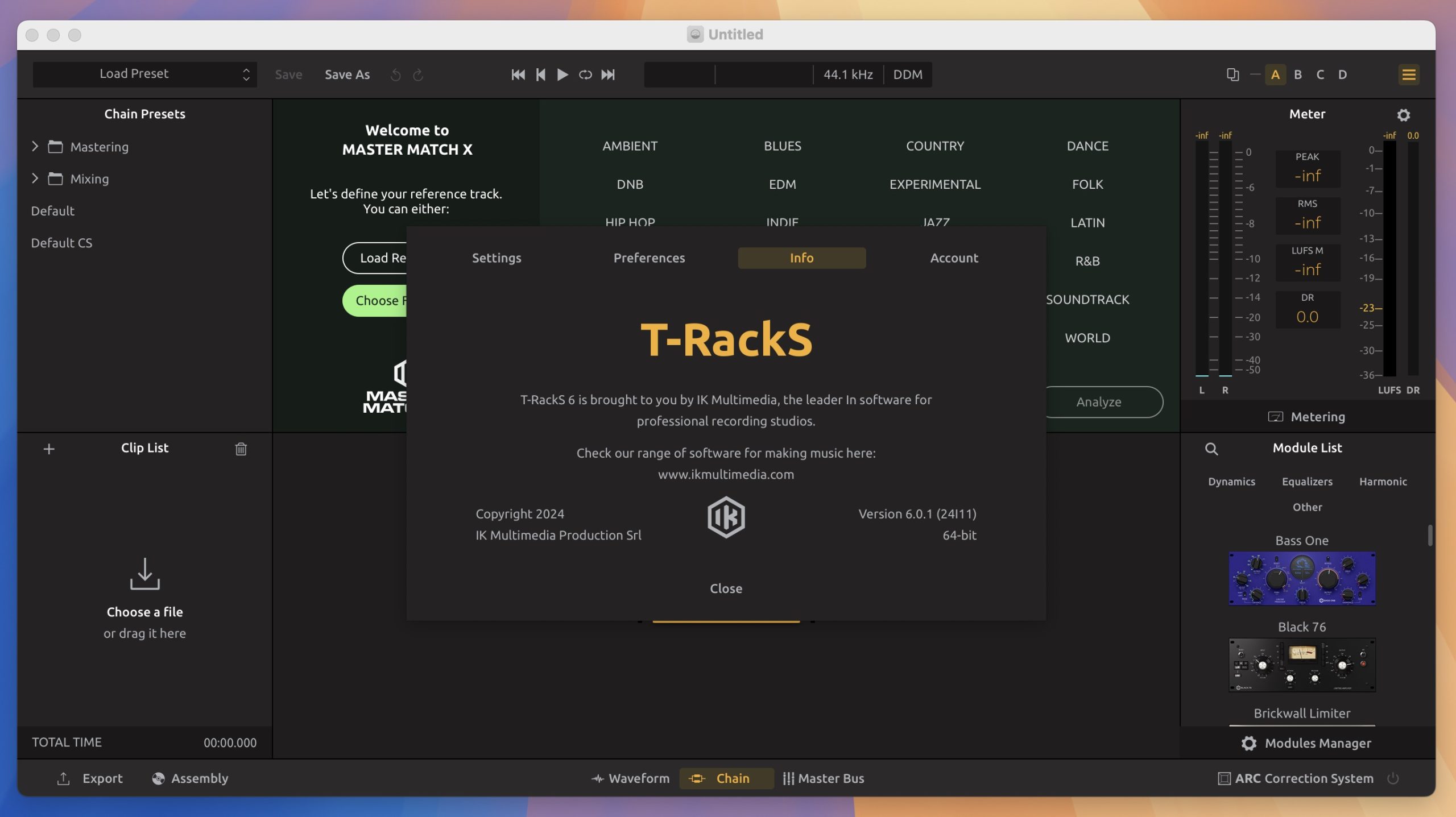 IK Multimedia T-RackS 6 MAX for Mac v6.0.1 混音和母带制作软件-1