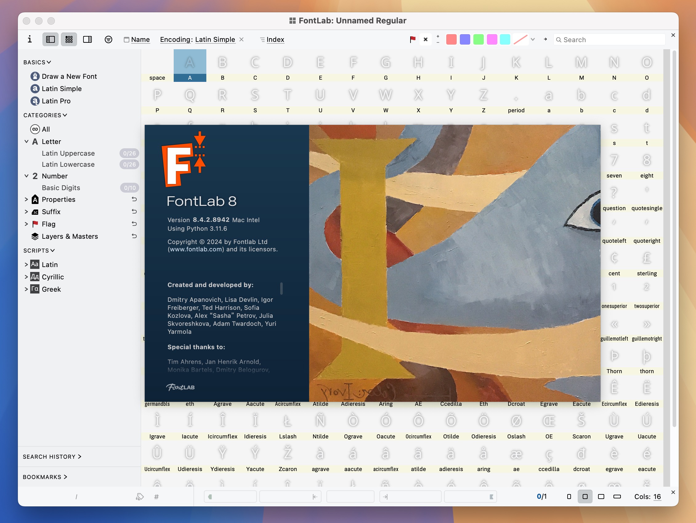 FontLab 8 for Mac v8.4.2.8942 字体设计编辑软件-1