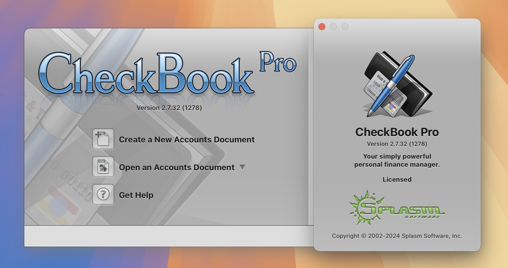 CheckBook Pro for Mac v2.7.32 优秀的个人理财管理软件-1