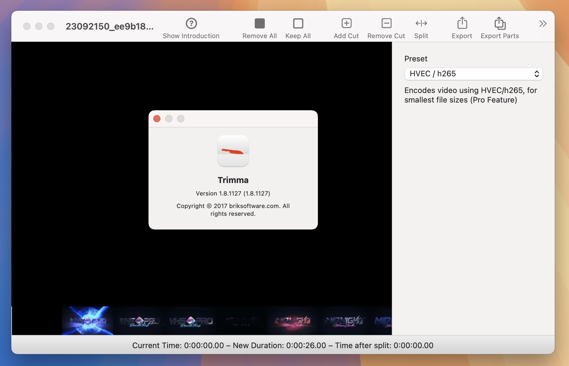 Trimma for Mac v1.8.1127 功能强大且易上手的视频剪辑软件-1