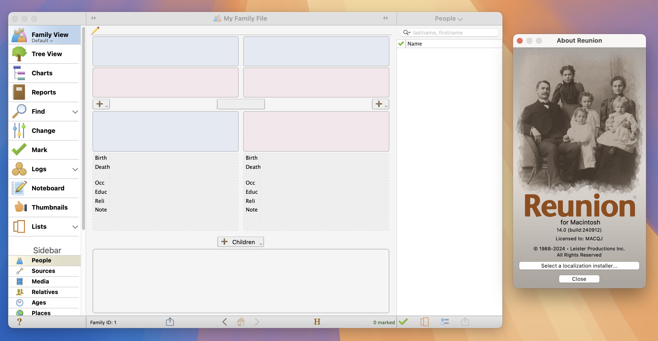 Reunion 14 for Mac v14.0.0912 家族图谱记录工具-1
