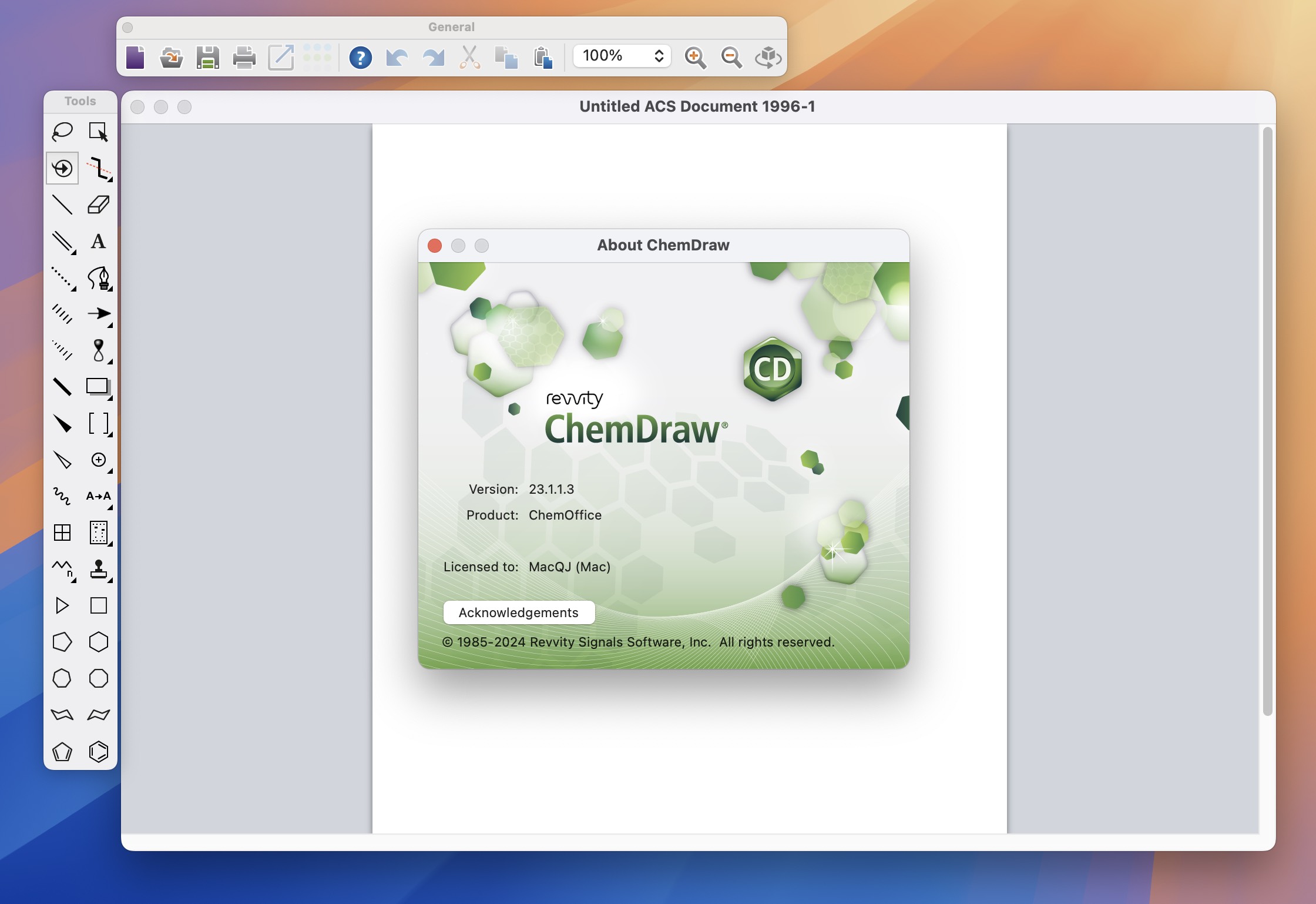 ChemDraw Professional 23 for Mac v23.1.1.3 化学结构和生物绘图软件-1