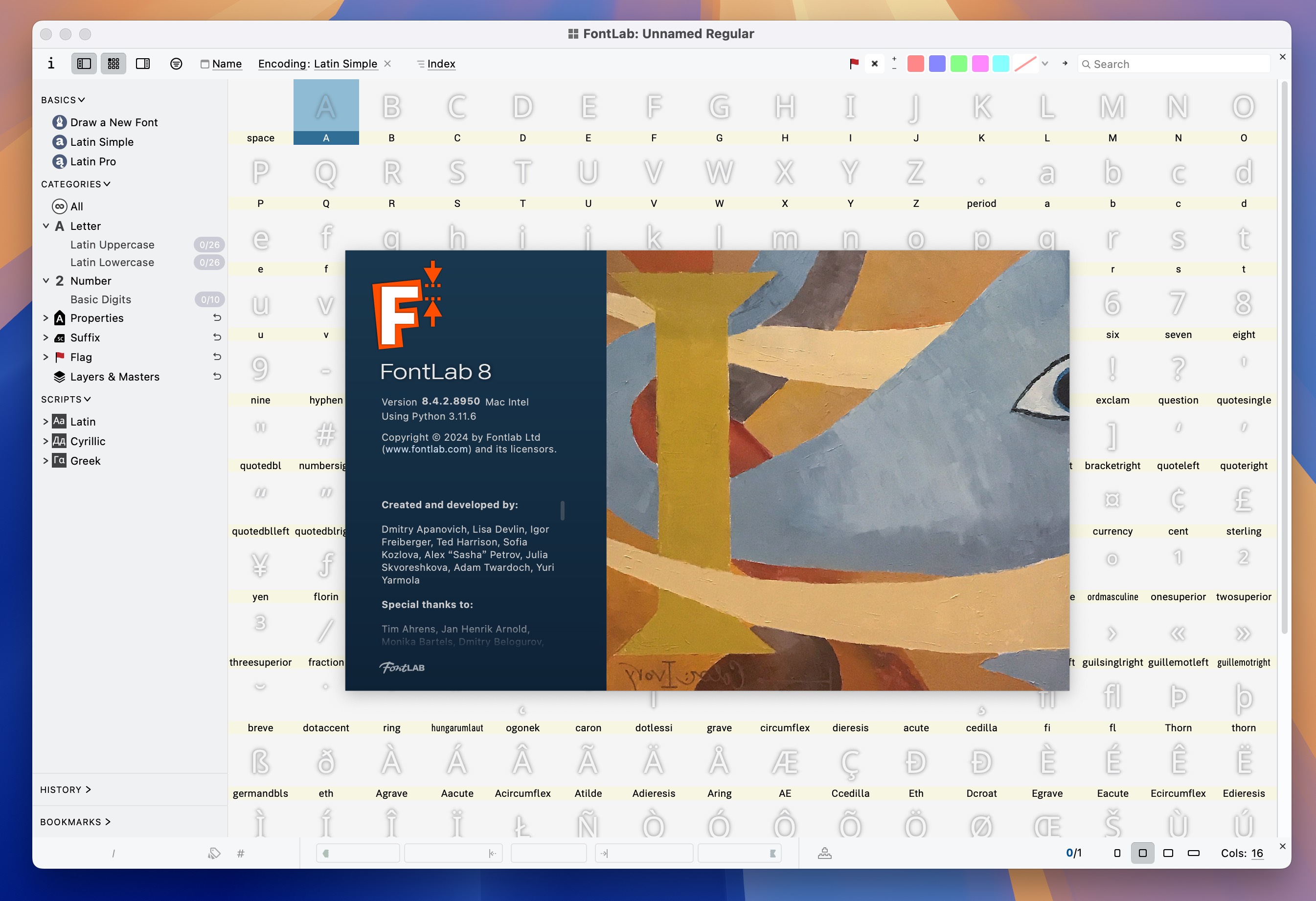 FontLab 8 for Mac v8.4.2.8950 字体设计编辑软件-1