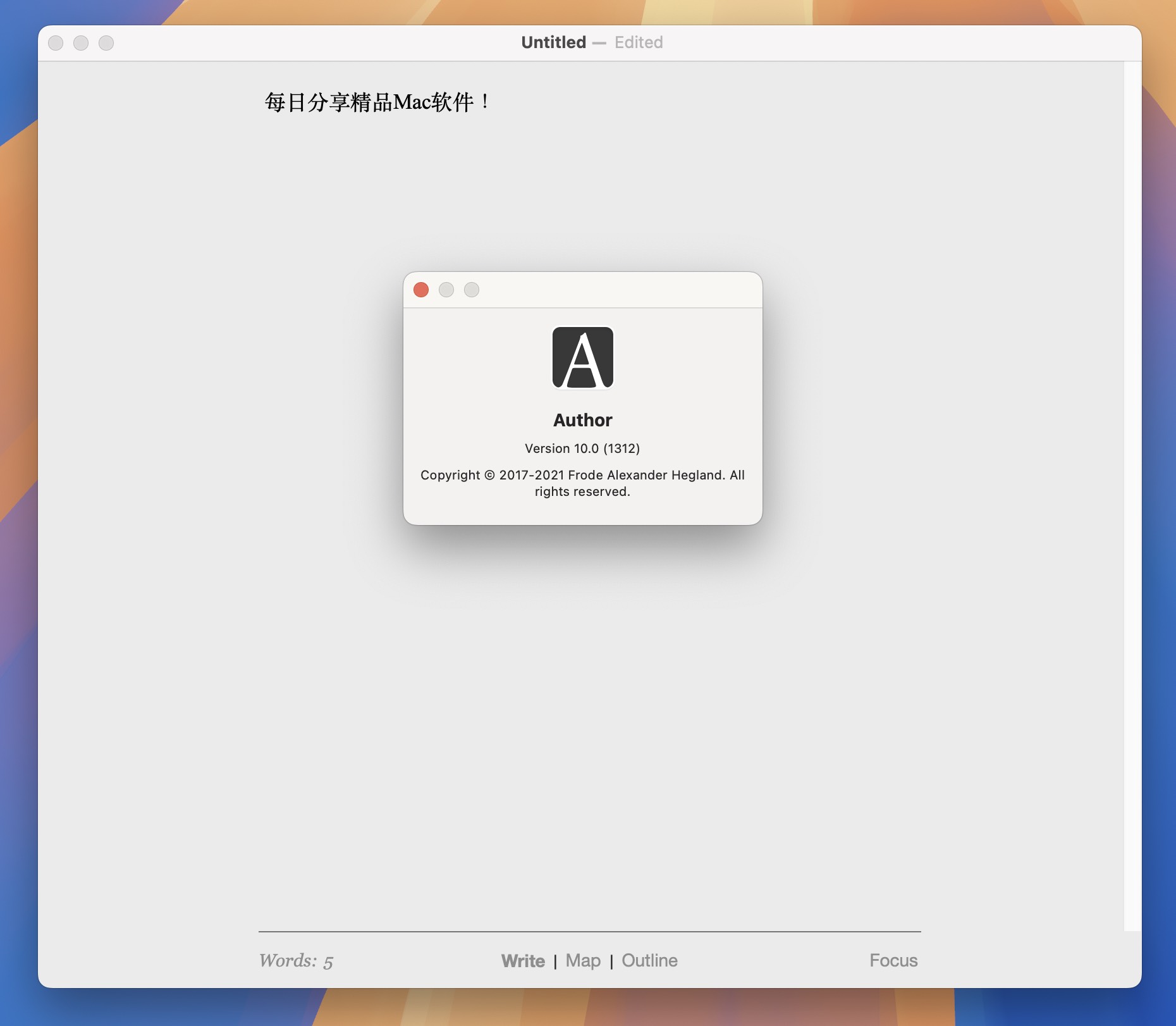 Author for Mac v10.0 Markdown文本编辑器-1