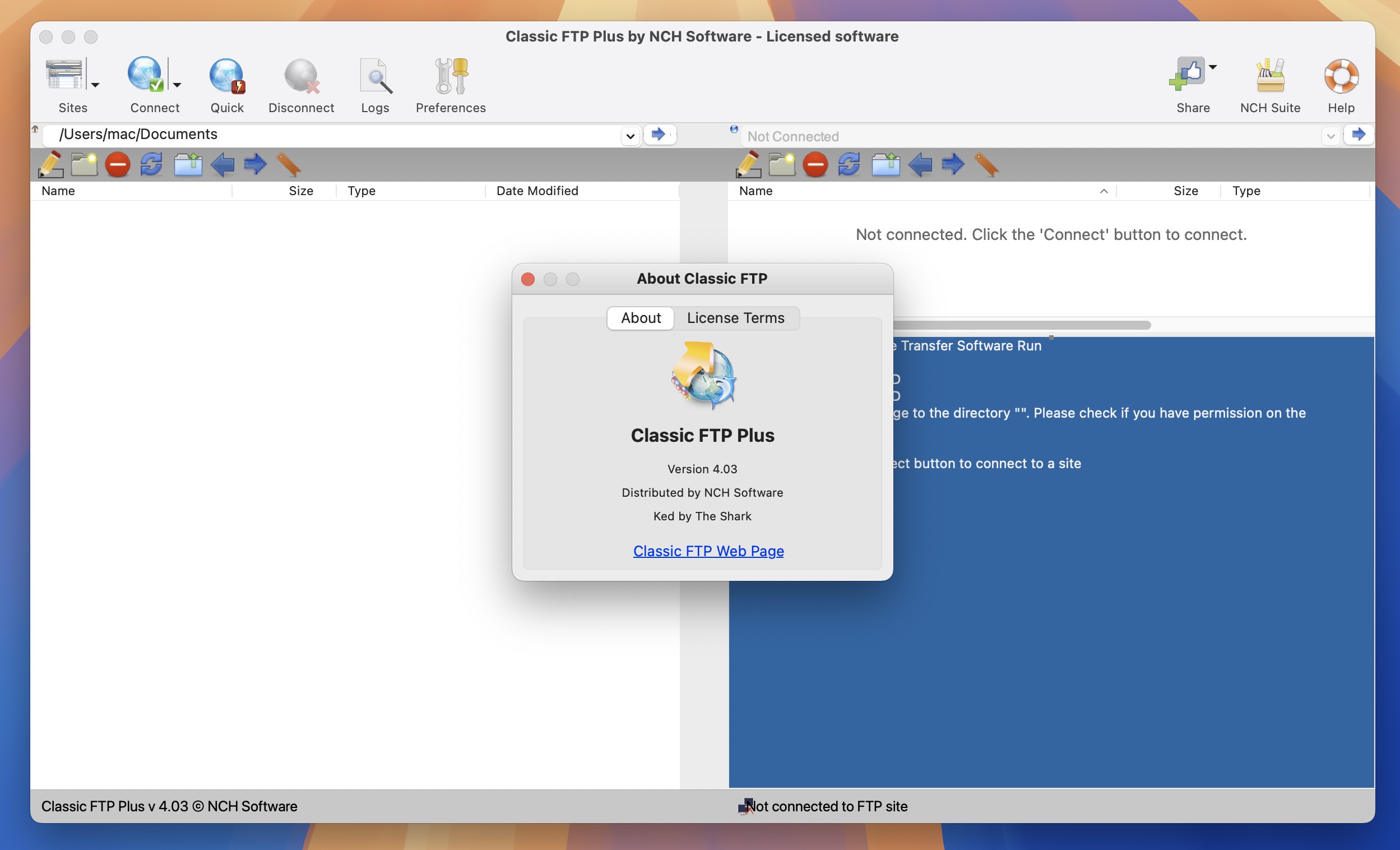 ClassicFTP for Mac v4.0.3 FTP文件管理客户端-1