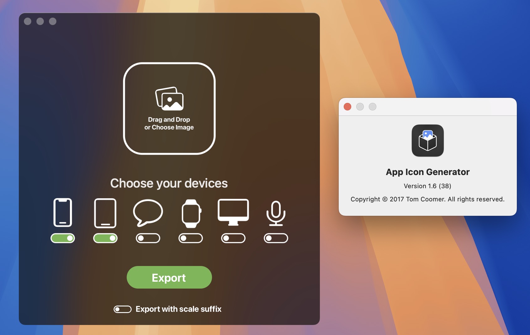 App Icon Generator for Mac v1.6 应用图标制作工具-1