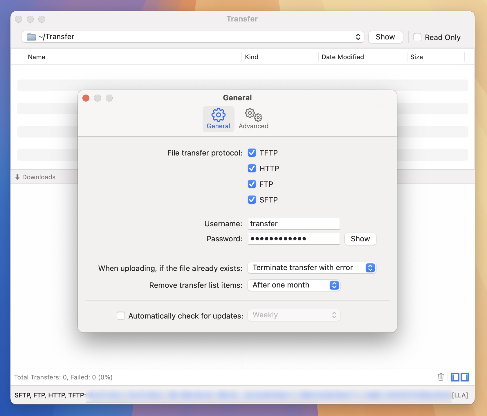 Transfer for Mac v2.2.3 TFTP服务器-1