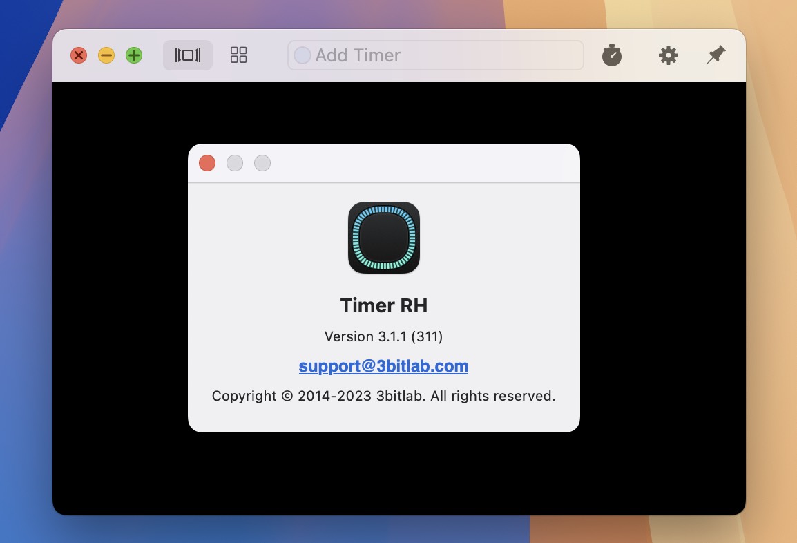 Timer RH Pro for Mac v3.1.1 轻量化定时器软件-1