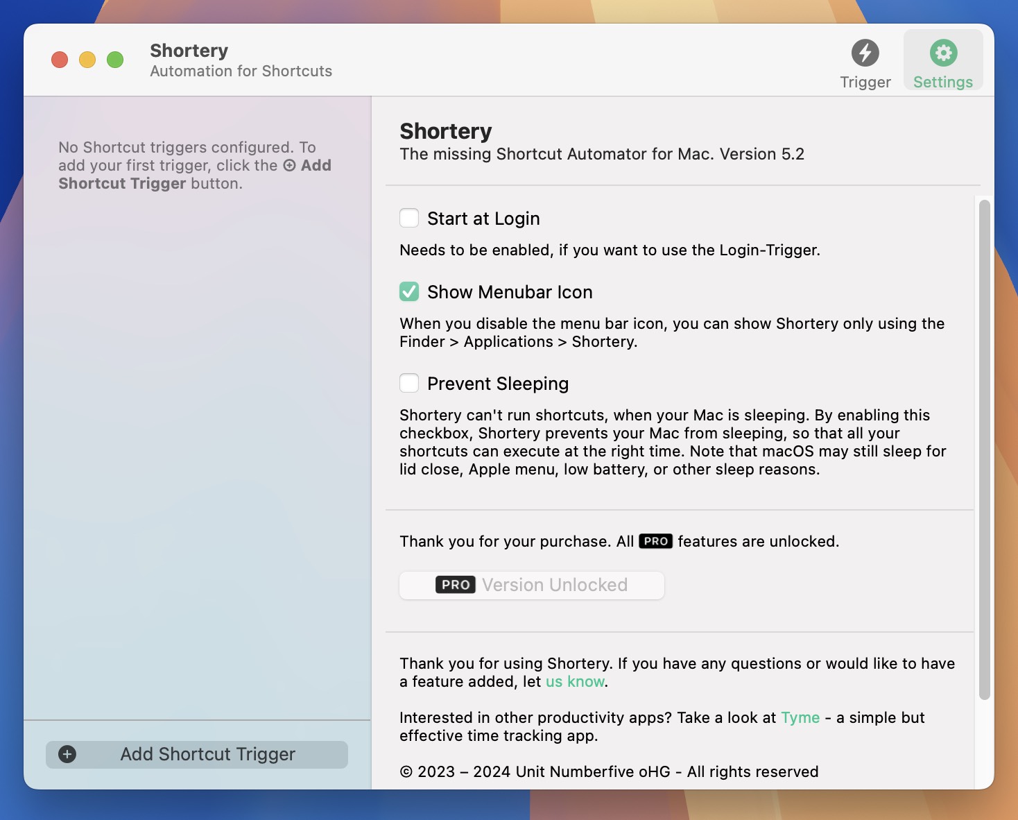 Shortery for Mac v5.2 Mac快捷指令工具-1