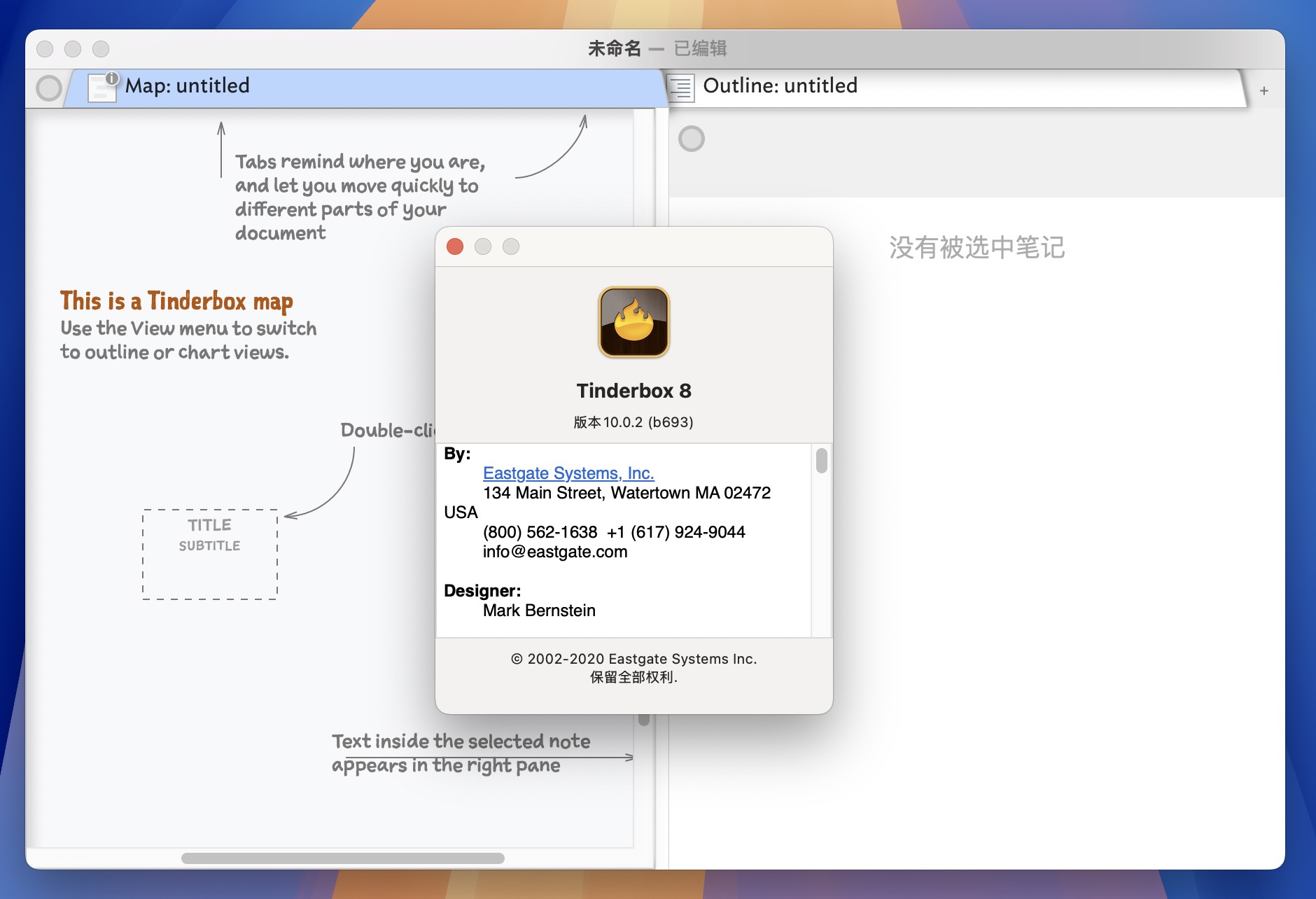 Tinderbox 10 for Mac v10.0.2 思维导图笔记工具-1