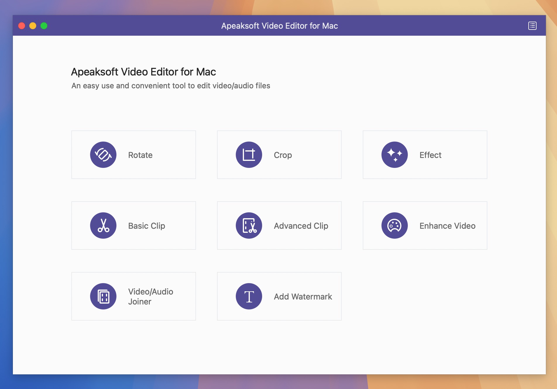 Apeaksoft Video Editor for Mac v1.0.56 视频编辑处理软件-1