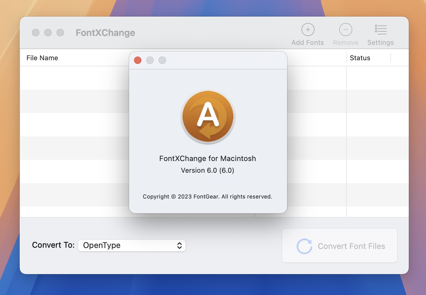 FontXChange for Mac v6.0 字体转换工具-1