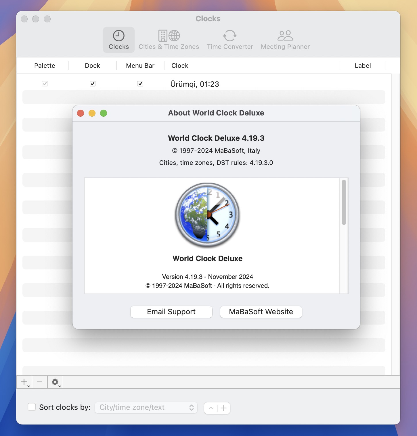 World Clock Deluxe for Mac v4.19.3 世界时钟软件-1