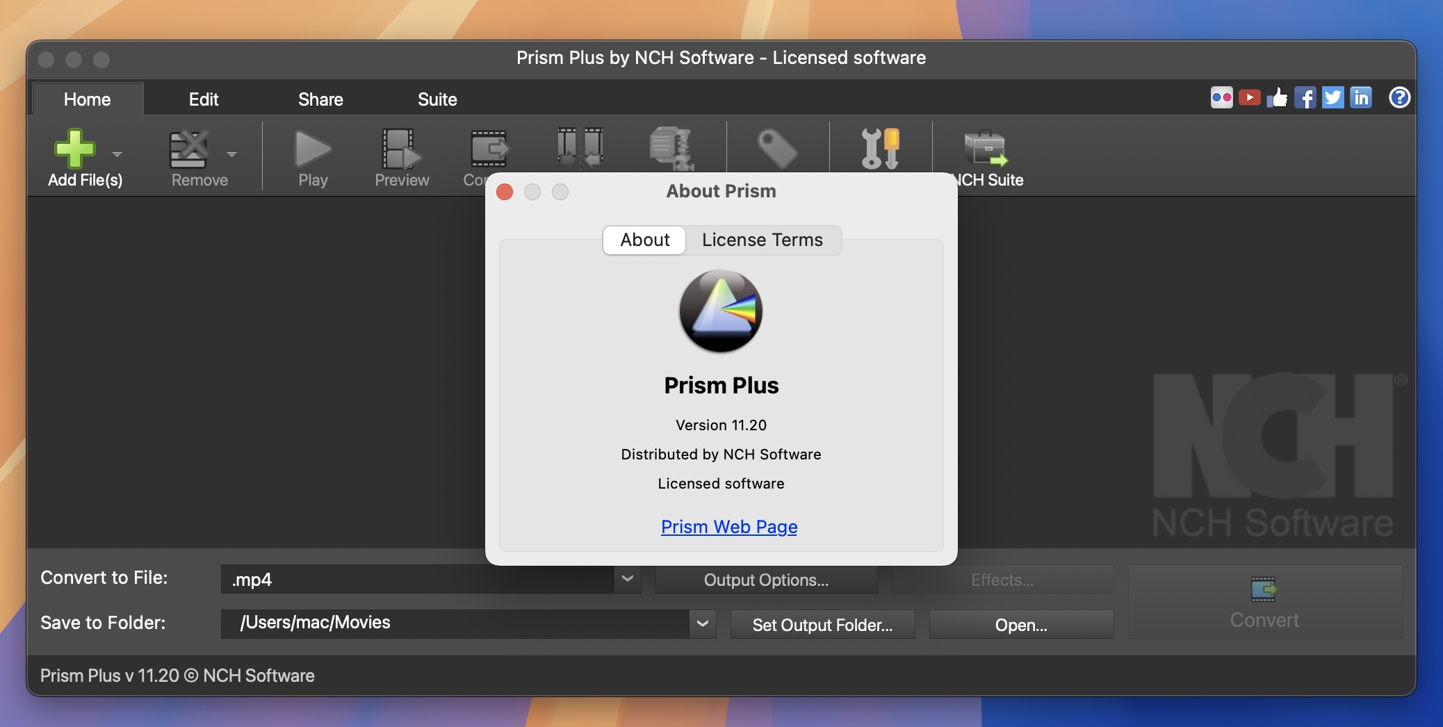 NCH Prism for Mac v11.20 全能视频格式转换软件-1