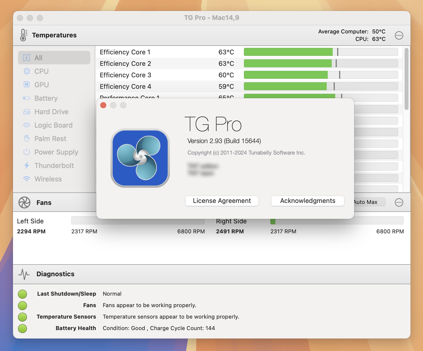 TG Pro for Mac v2.93 Mac硬件温度检测工具-1