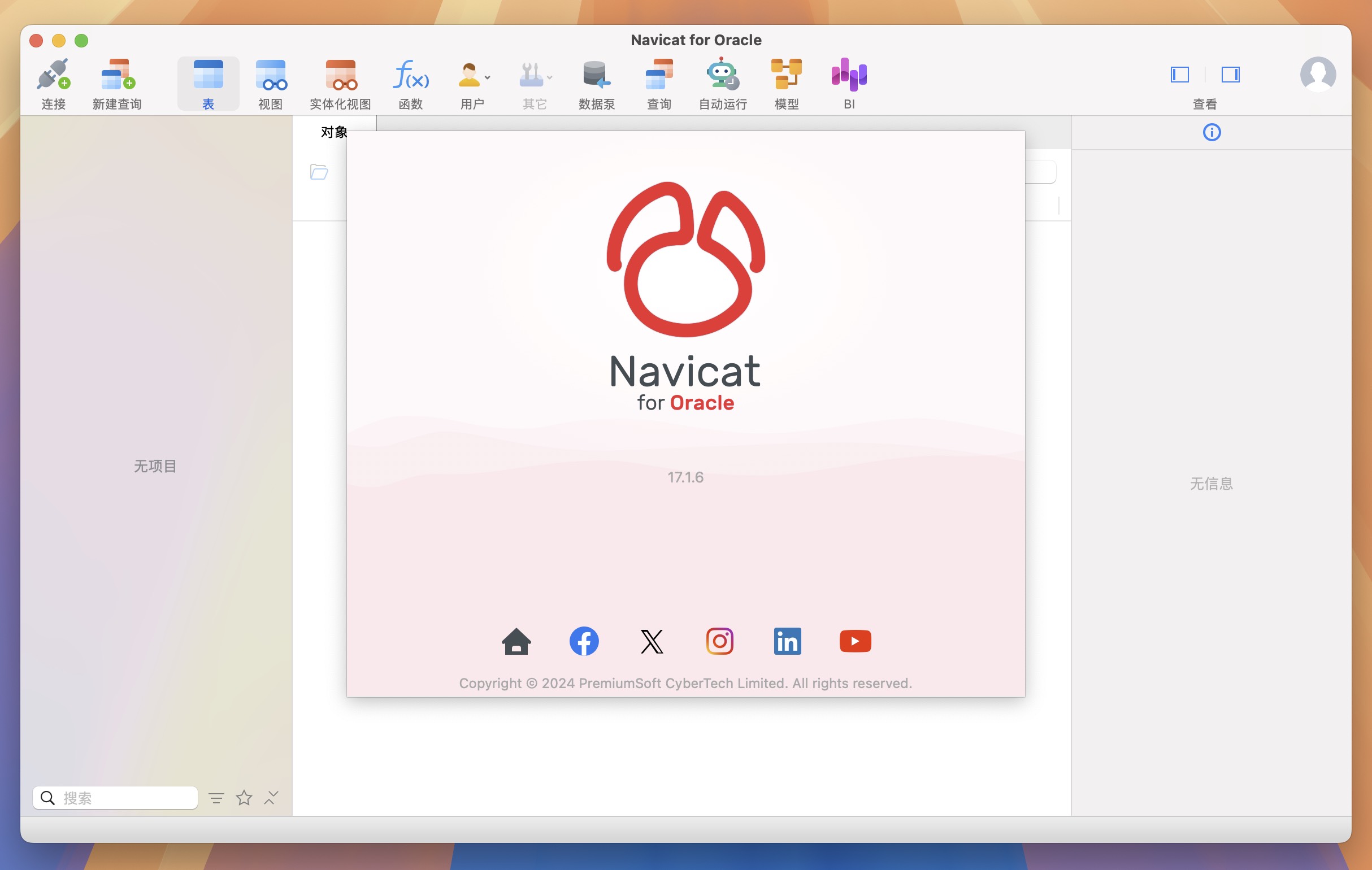 Navicat for Oracle for Mac v17.1.6 专业数据库管理工具-1