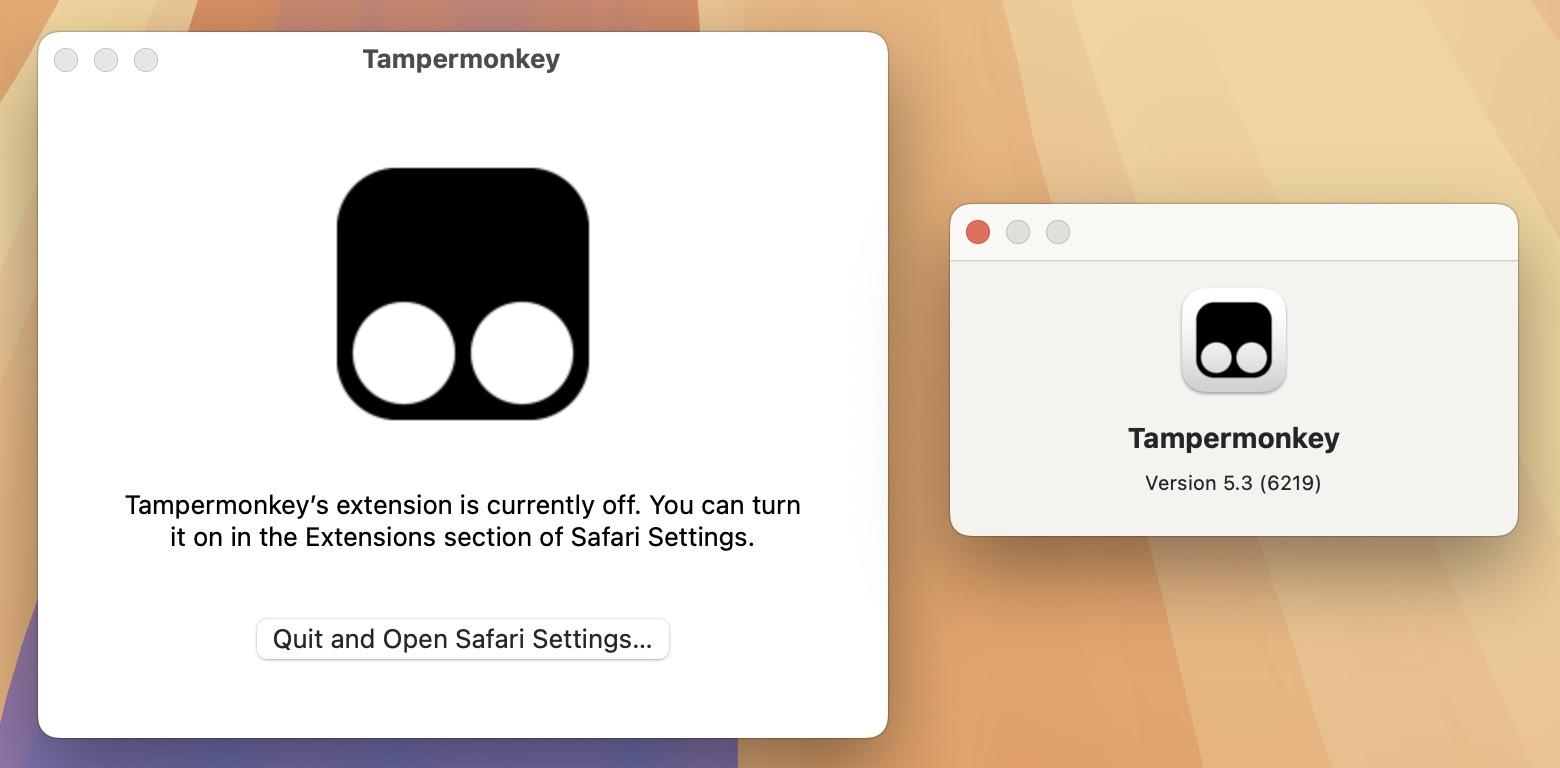 Tampermonkey for Mac v5.3 油猴脚本Safari浏览器插件-1