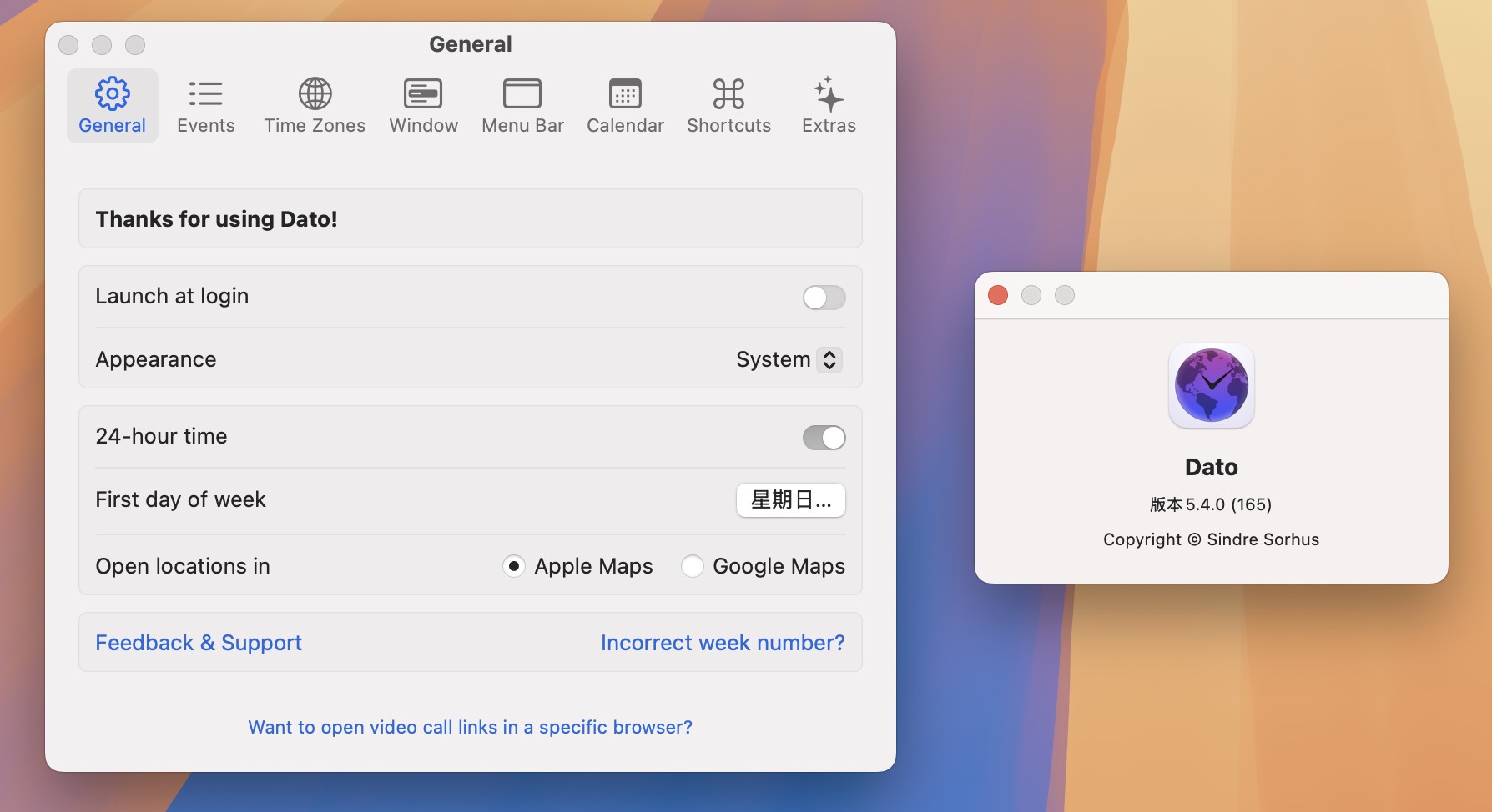 Dato for Mac v5.4.0 菜单栏日历管理软件-1