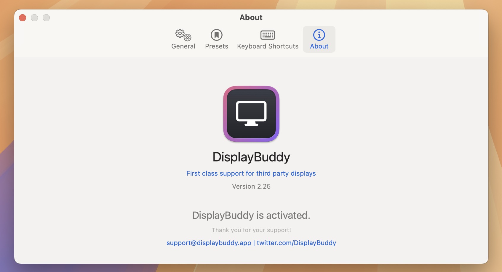 DisplayBuddy for Mac v2.25 外接显示器亮度控制工具-1