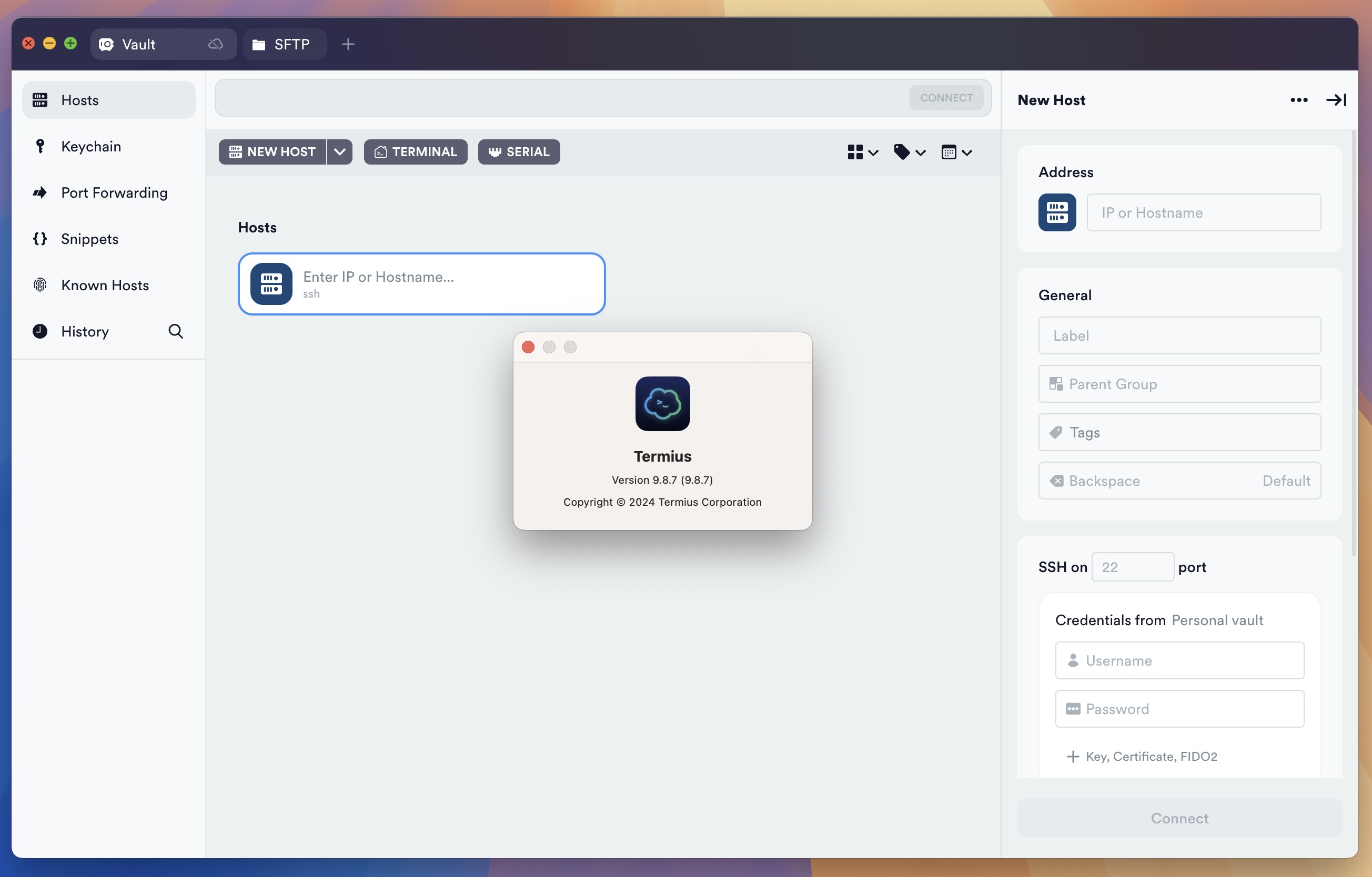 Termius for Mac v9.8.7 终端模拟器/SSH/SFTP客户端-1