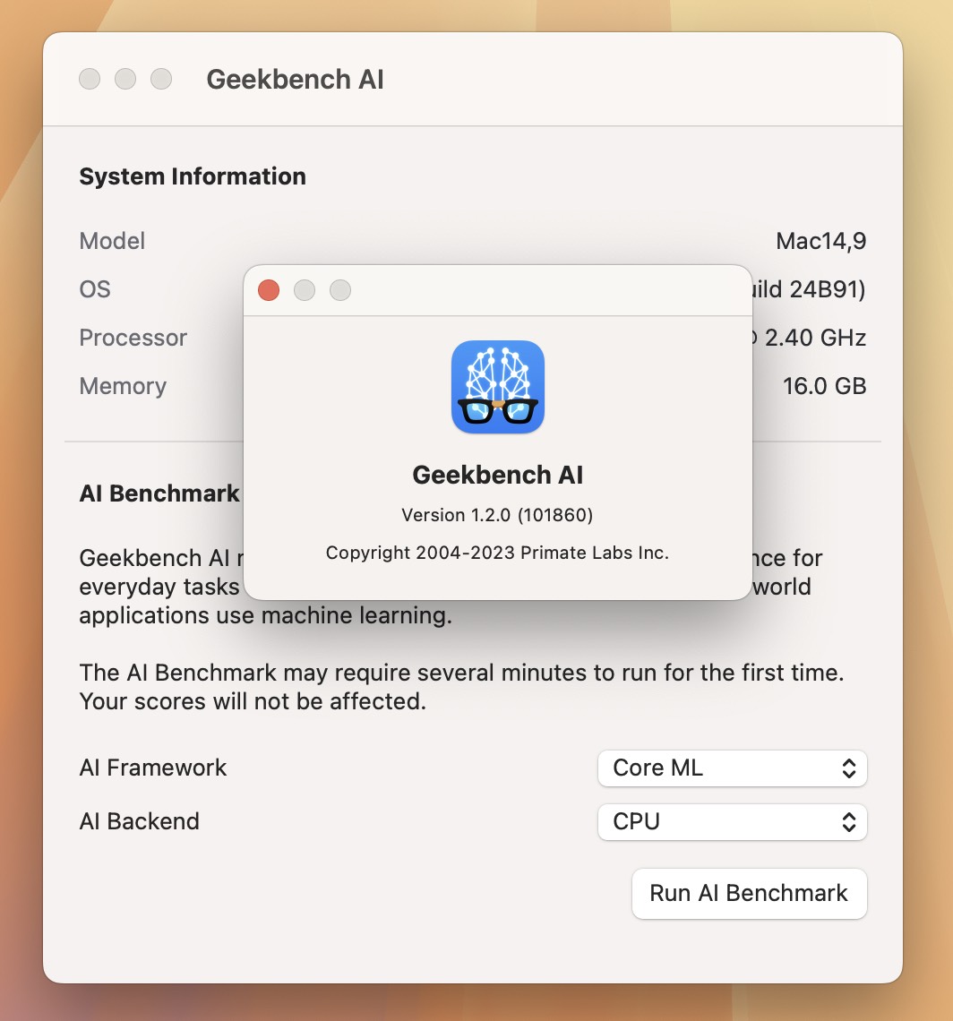 Geekbench AI for Mac v1.2.0 跨平台的AI基准测试-1