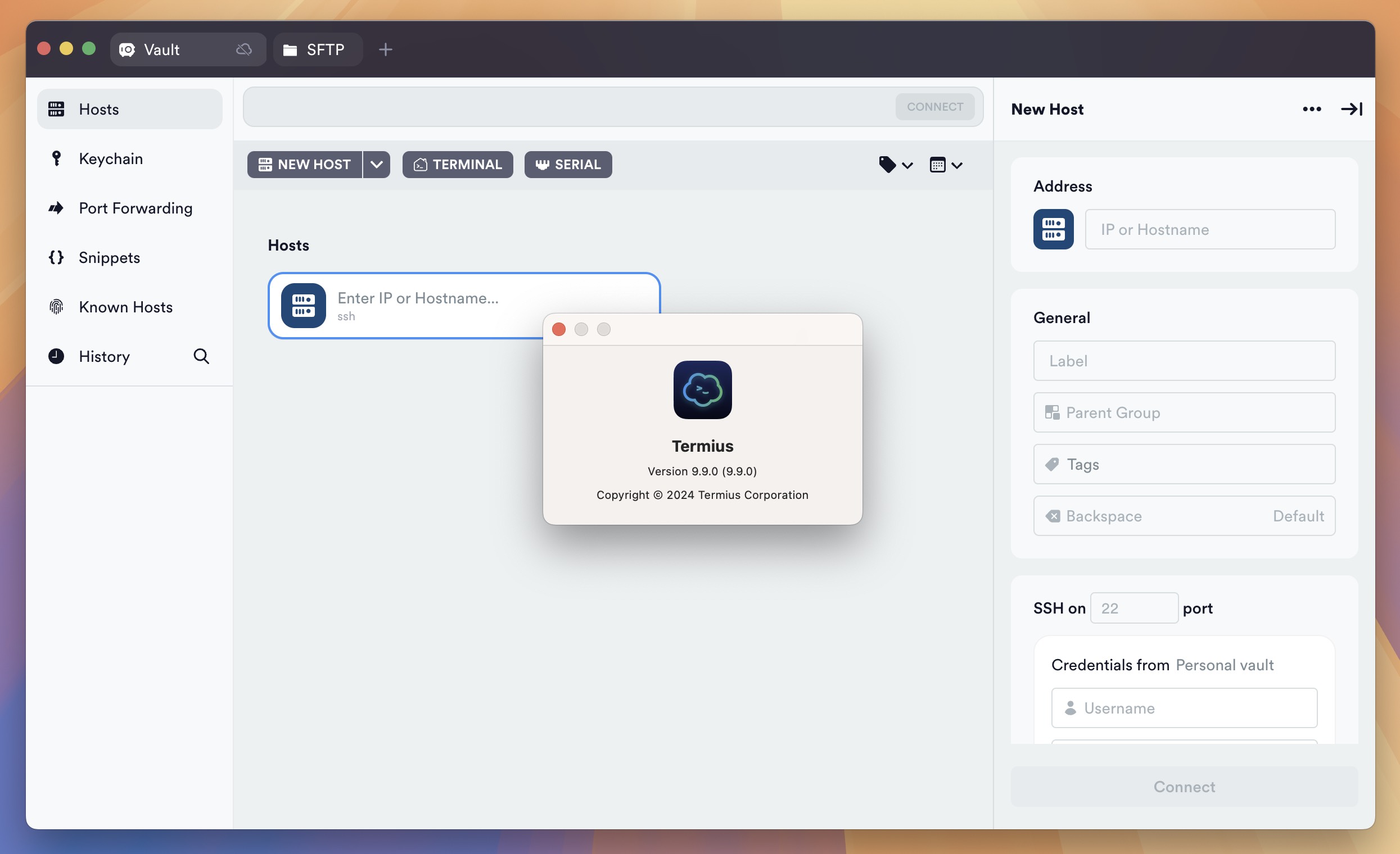 Termius for Mac v9.9.0 终端模拟器/SSH/SFTP客户端-1