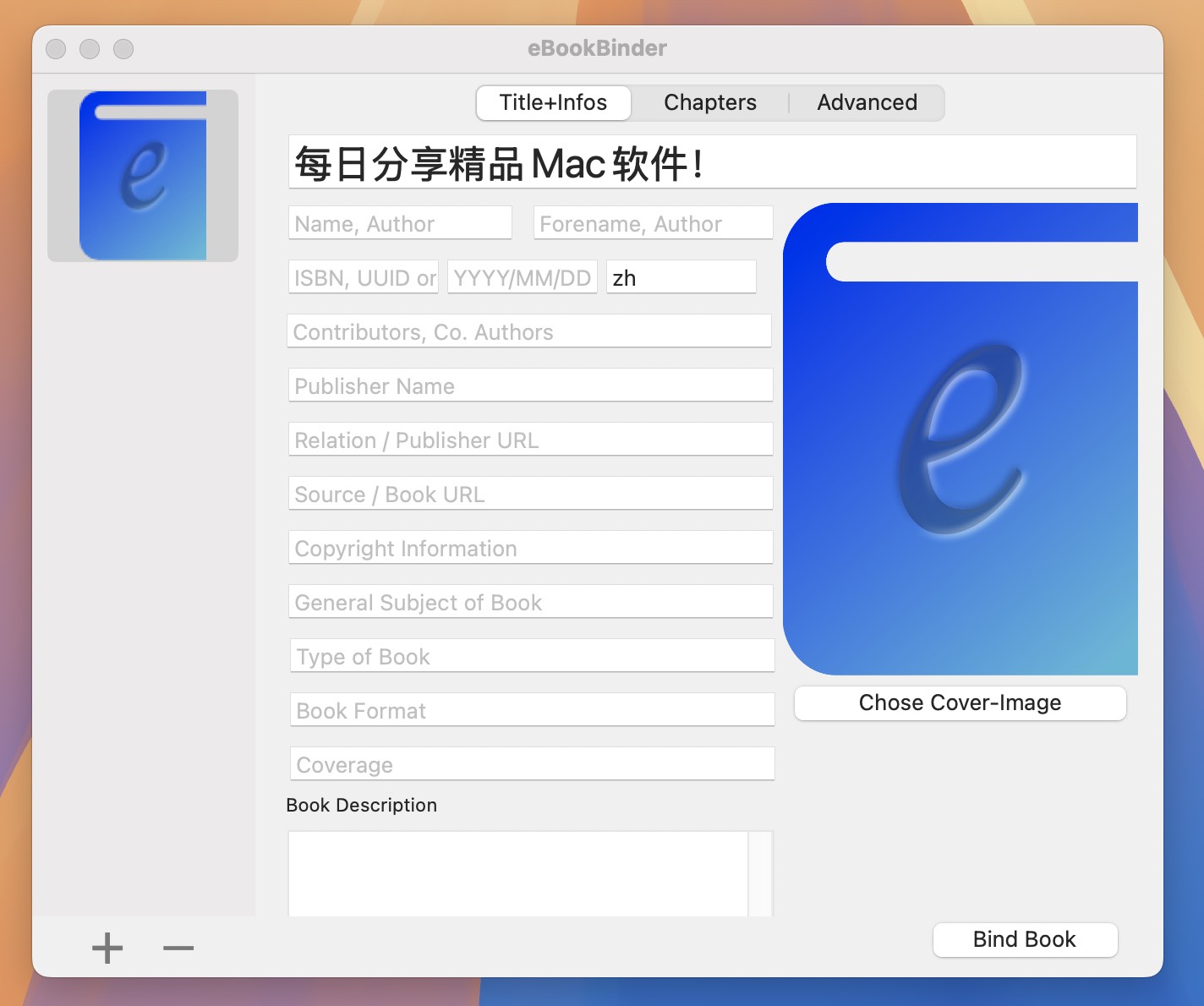 eBookBinder for Mac v1.12.6 电子书制作软件-1