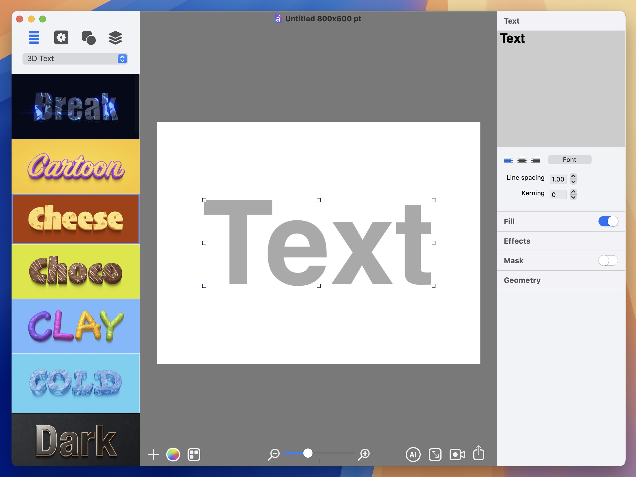 Art Text 4 for Mac v4.4.0 艺术字设计软件-1