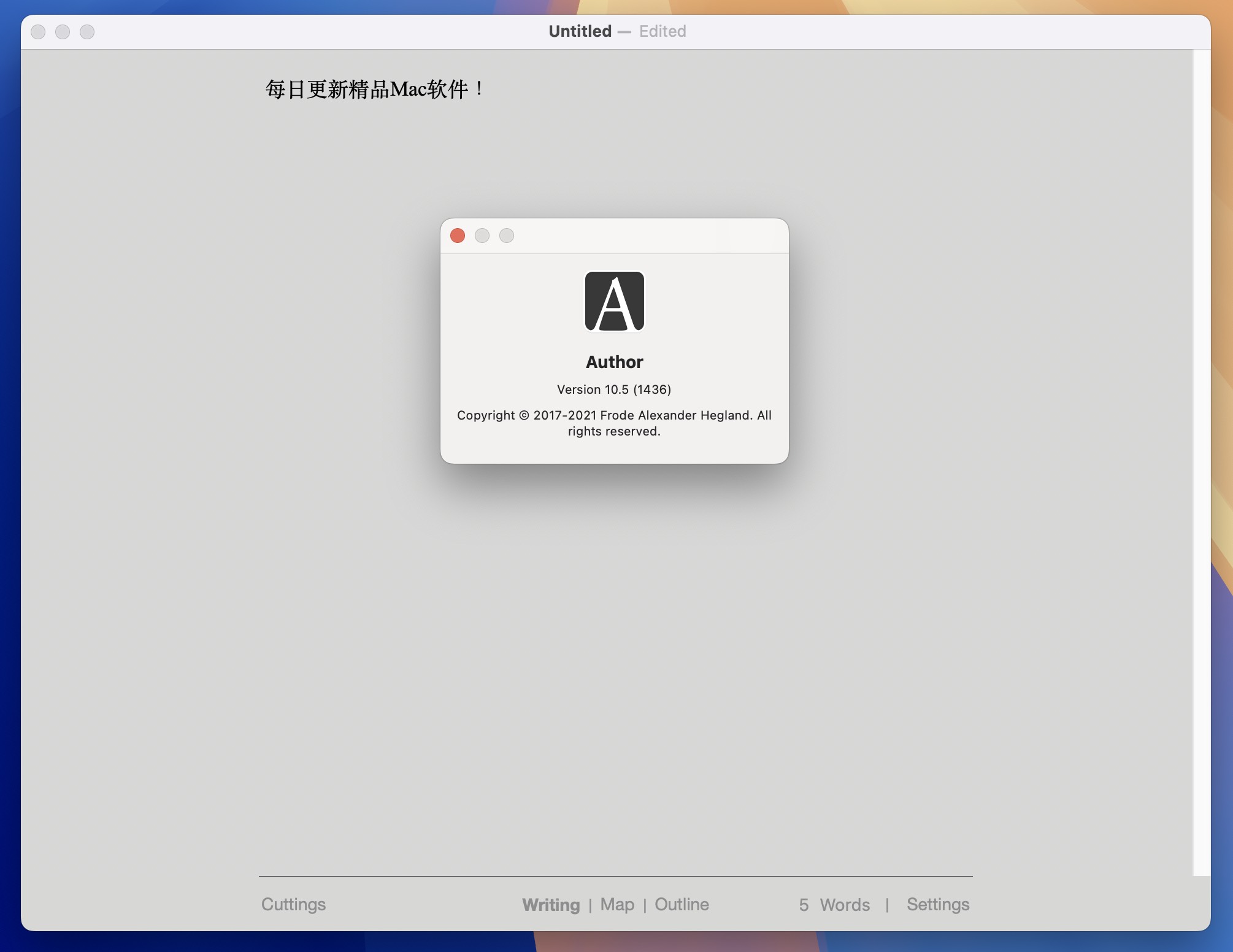 Author for Mac v10.5 Markdown文本编辑器-1