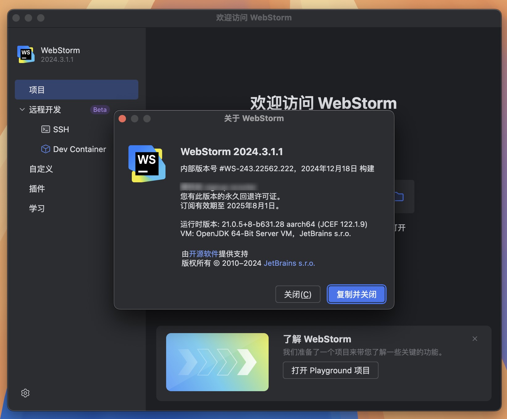 WebStorm 2024 for Mac v2024.3.1.1 JavaScript开发工具 WS中文激活版-1