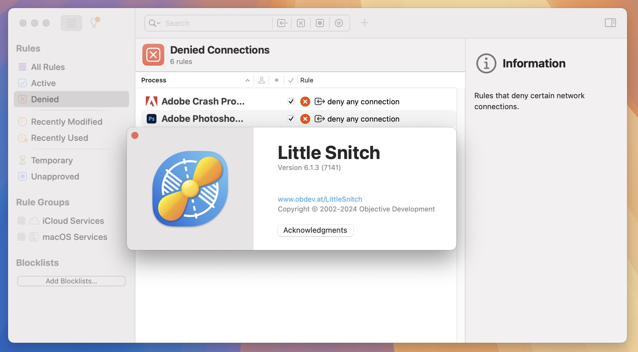 Little Snitch 6 for Mac v6.1.3 小飞贼防火墙-1