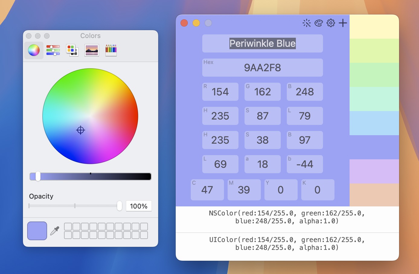 ColorWell for Mac v7.5.3 Web颜色代码的取色工具-1