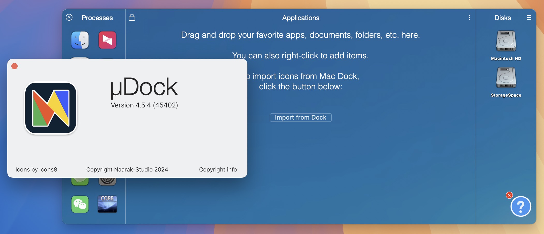 uDock for Mac v4.5.4 应用程序快速启动管理器-1