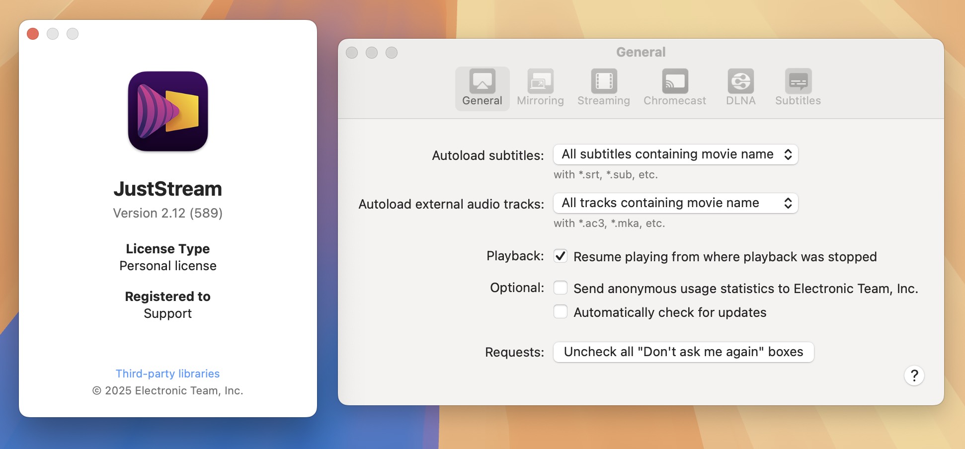 JustStream PRO for Mac v2.12 镜像投屏软件-1