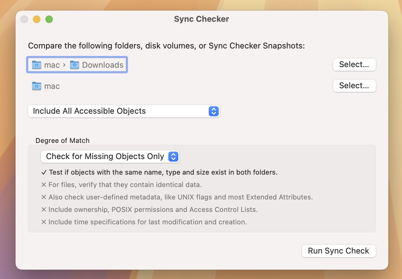 Sync Checker for Mac v4.4 数据同步检查工具-1