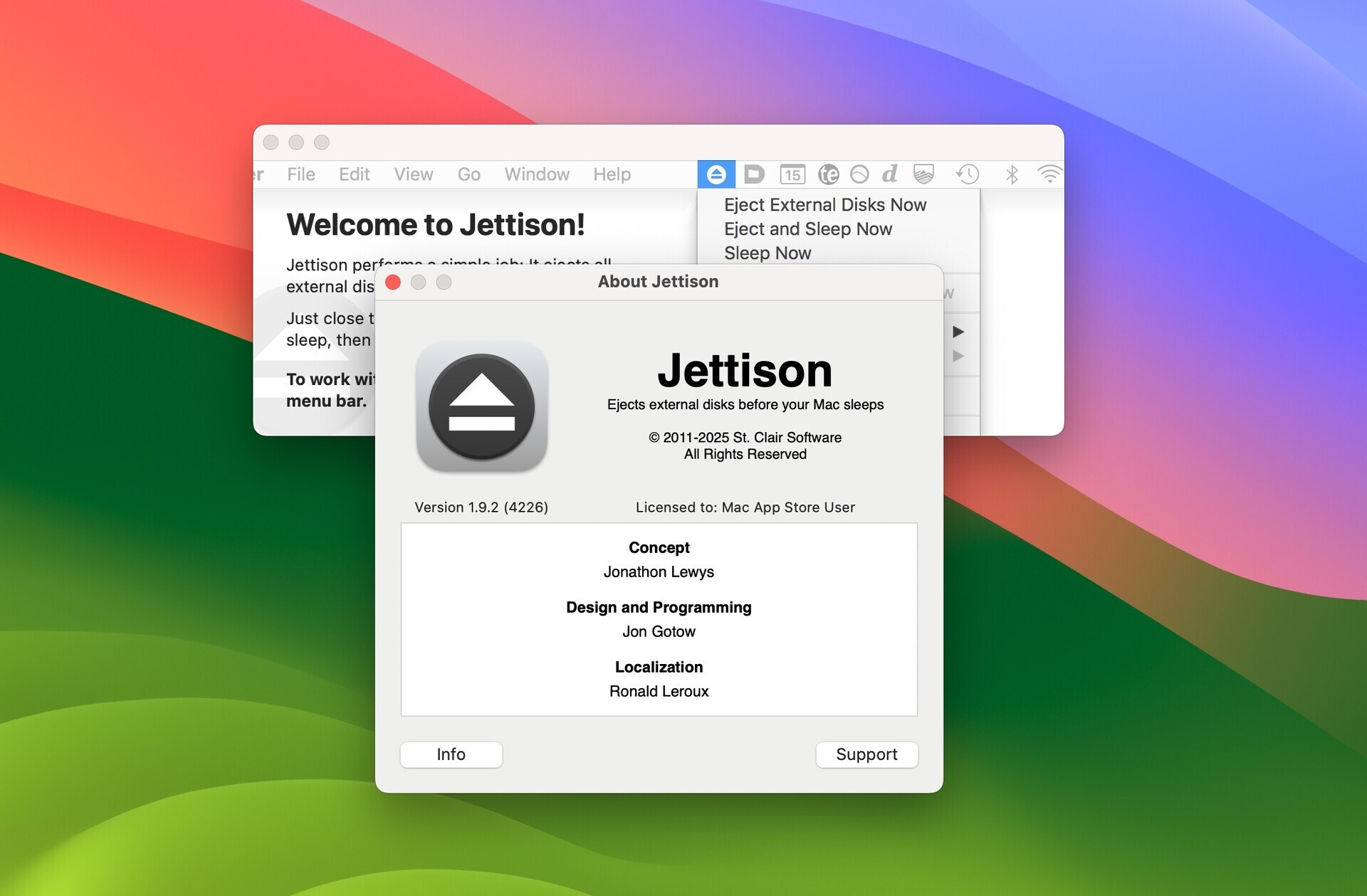 Jettison for Mac v1.9.2 外部磁盘弹出辅助工具-1 Jettison for Mac v1.9.2 外部磁盘弹出辅助工具-1