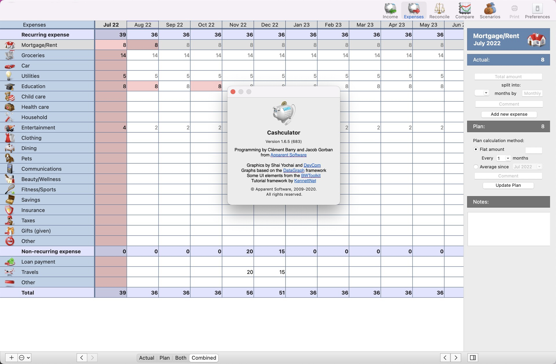 Cashculator for Mac v1.6.5 个人财务管理应用程序-1