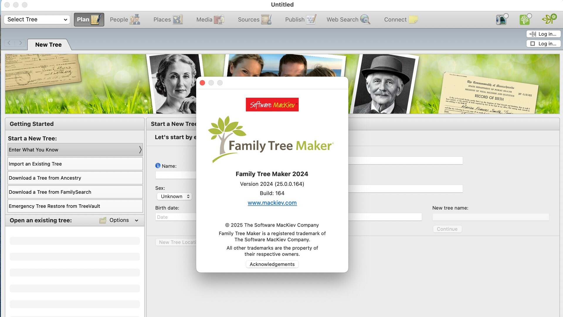 Family Tree Maker for Mac v25.0.0.1164 族谱家谱制作软件-1
