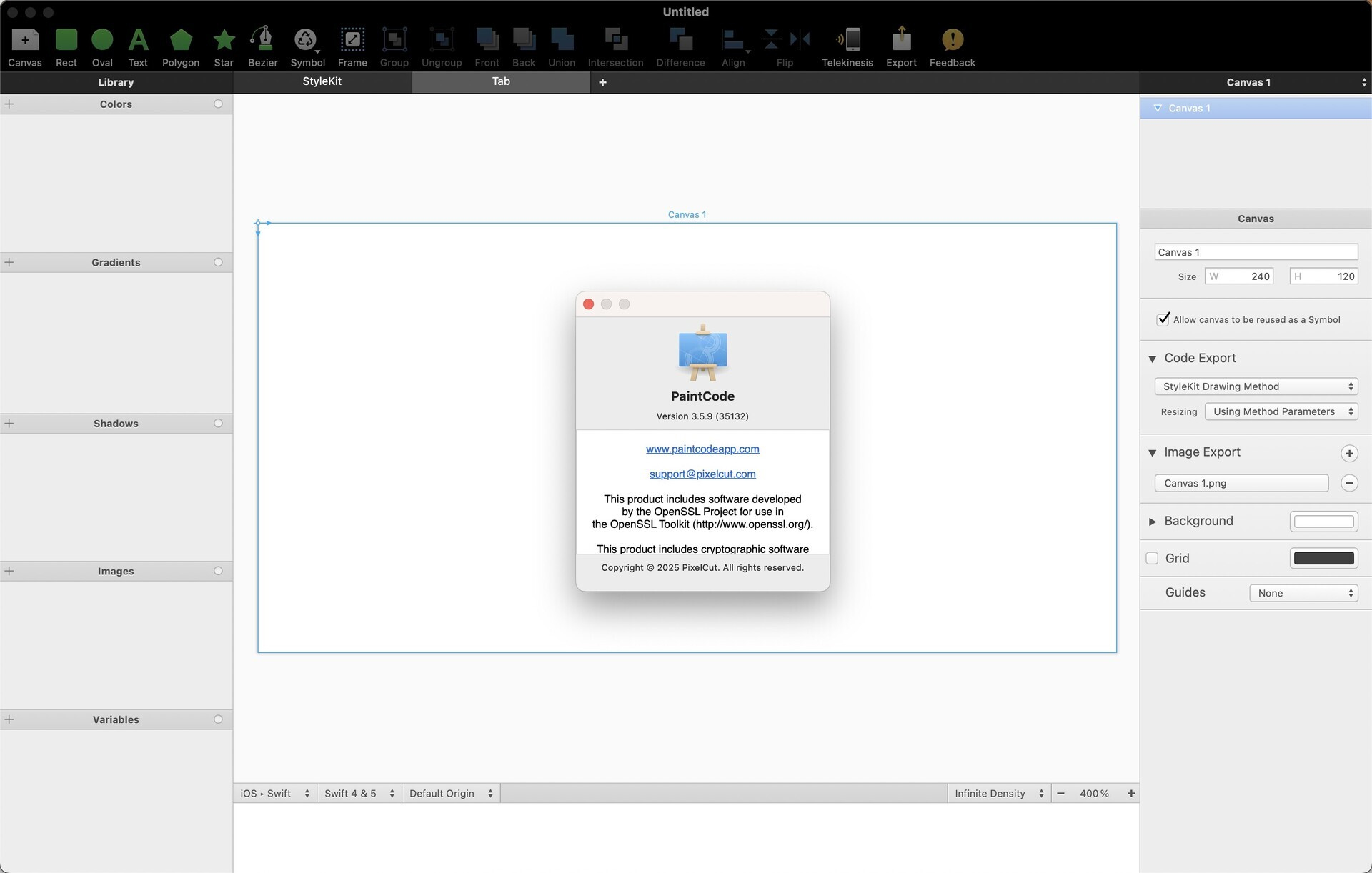 PaintCode for Mac v3.5.9 专业矢量绘图编程软件-1