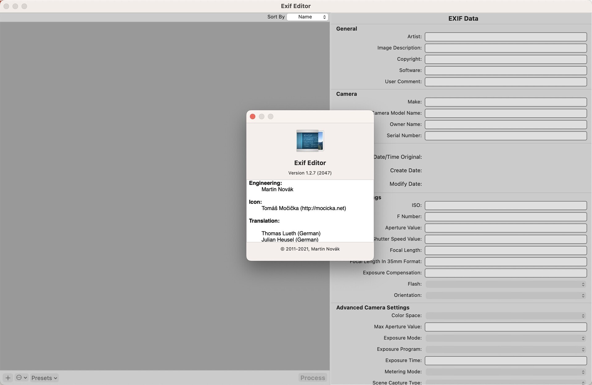Exif Editor for Mac v1.2.7 图像EXIF编辑器-1