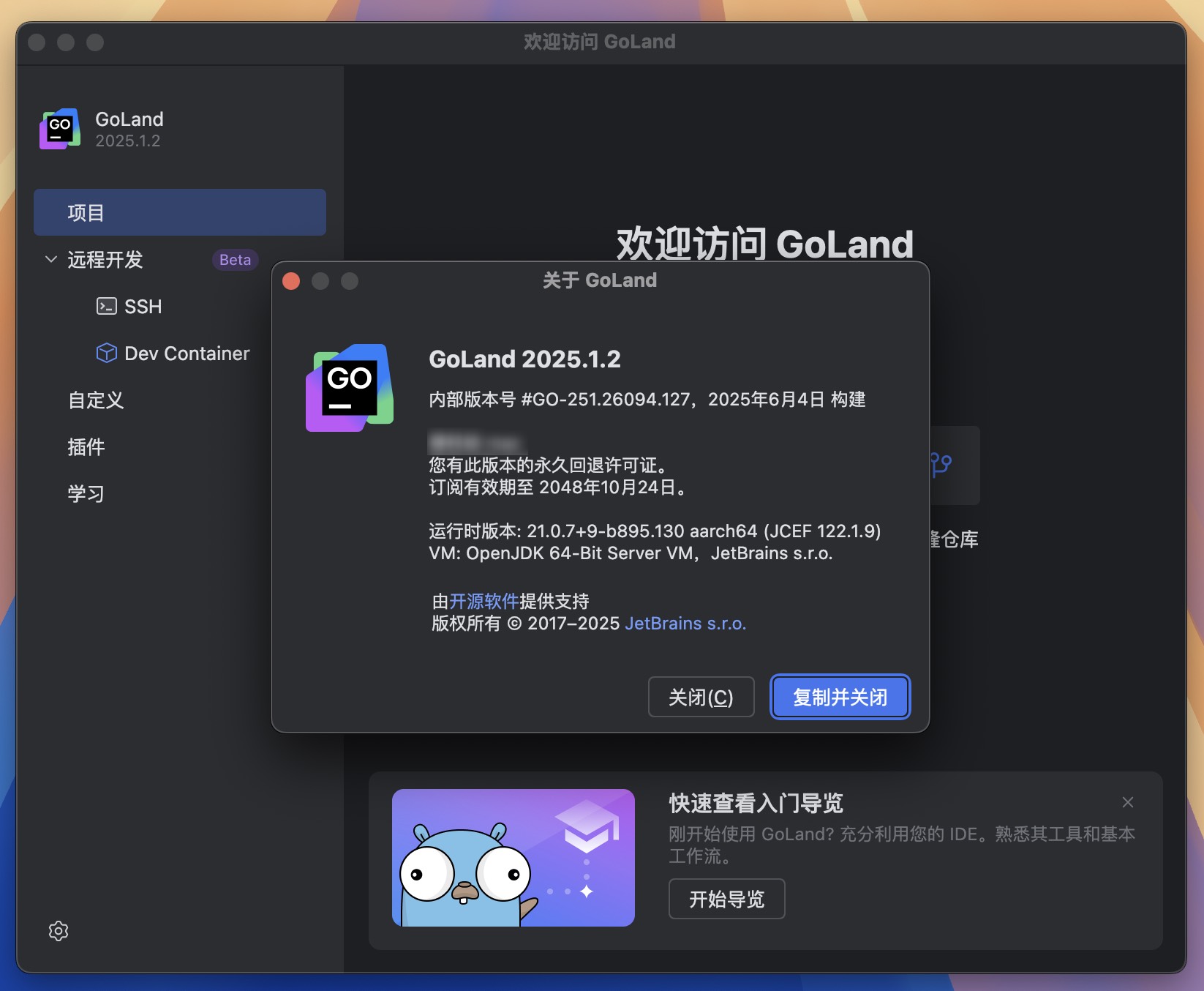 GoLand 2025 for Mac v2025.1.2 GO语言集成开发工具 GL中文激活版-1