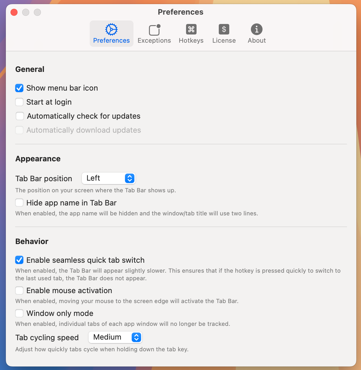 TabTab for Mac v1.3.4 窗口标签化管理工具-1