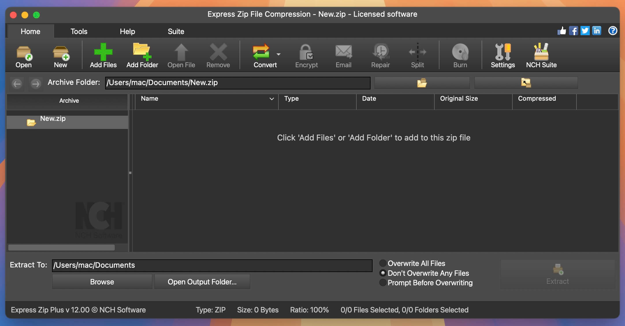 NCH Express Zip Plus for Mac v12.00 专业解压缩工具-1