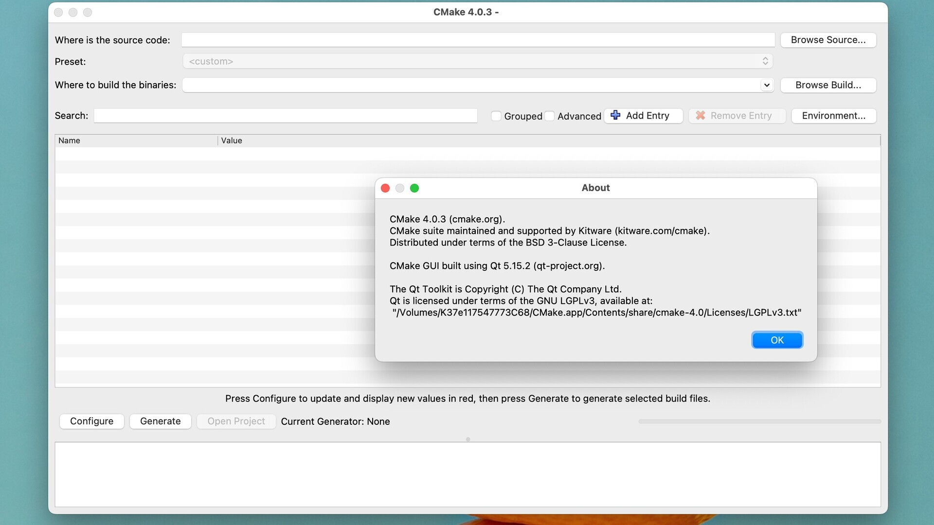 CMake for Mac v4.0.3 编译工具-1