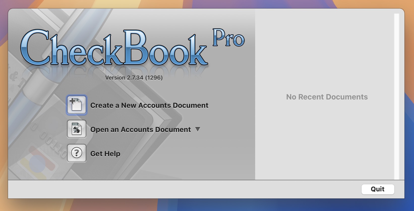 CheckBook Pro for Mac v2.7.34 优秀的个人理财管理软件-1 CheckBook Pro for Mac v2.7.34 优秀的个人理财管理软件-1