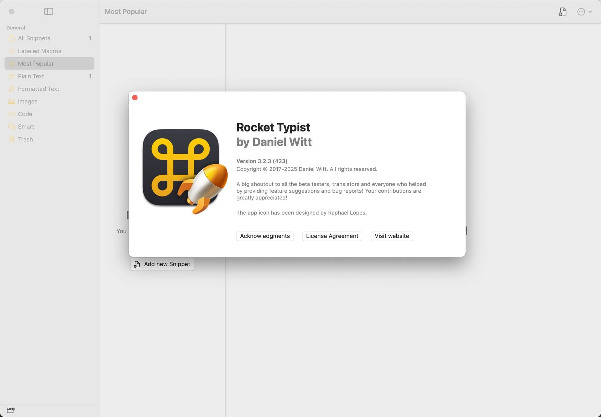Rocket Typist Pro for Mac v3.2.3 文本快速输入工具-1