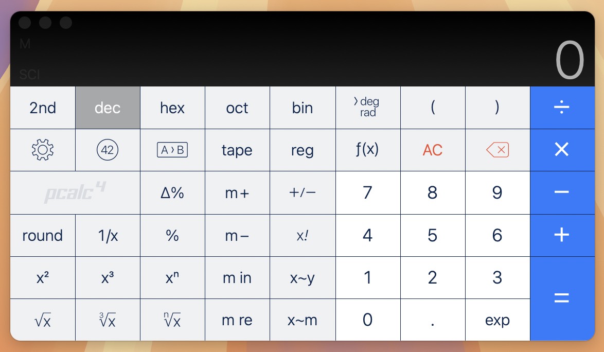 PCalc for Mac v4.10.8 万能计算器-1