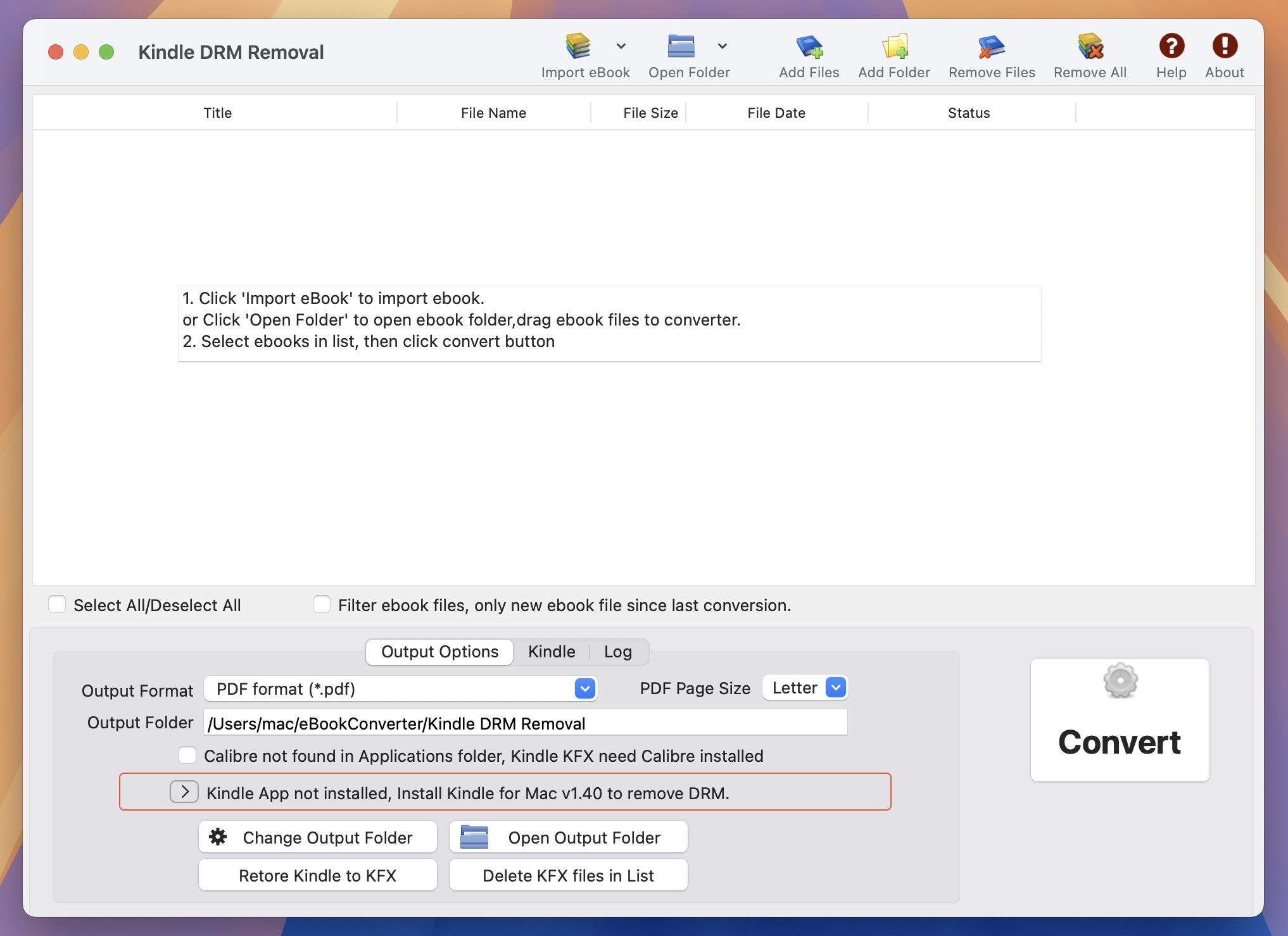 Kindle DRM Removal for Mac v3.25.10120 电子书DRM移除工具-1